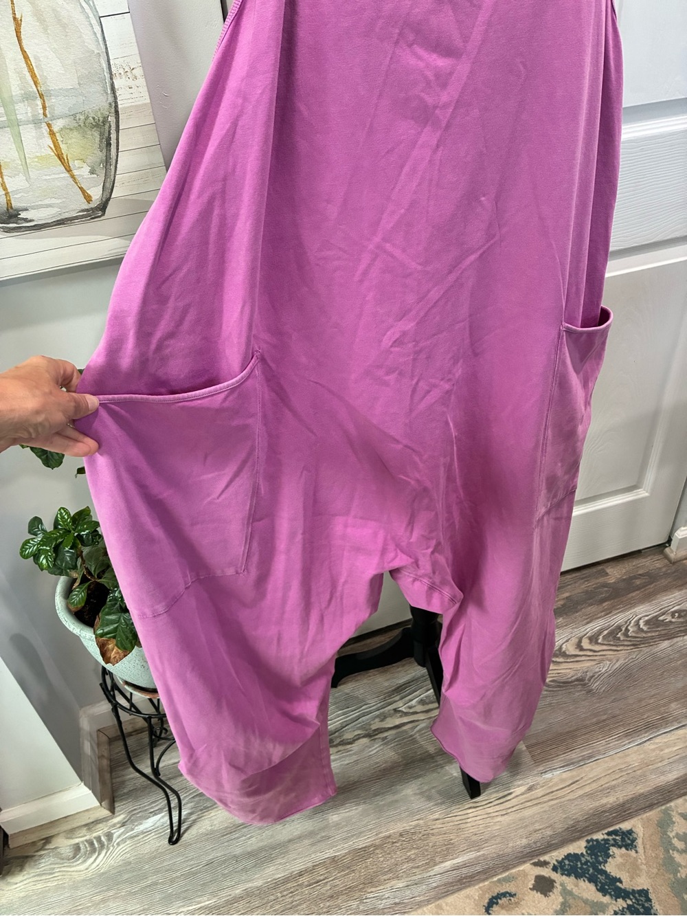 FP Movement by Free People Pink/Purple Halter Jumpsuit Romper - Picture 2 of 6